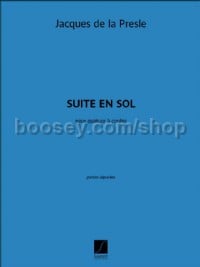Suite En Sol 2 Violons Alto Et Vlc Materiel (String Quartet Parts)